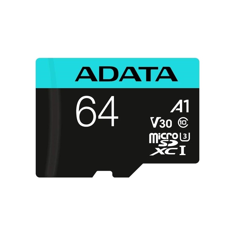 ADATA microSDXC SDHC UHS I U3 64GB c adapt