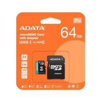 ADATA microSDXC SDHC UHS I U3 64GB c adapt