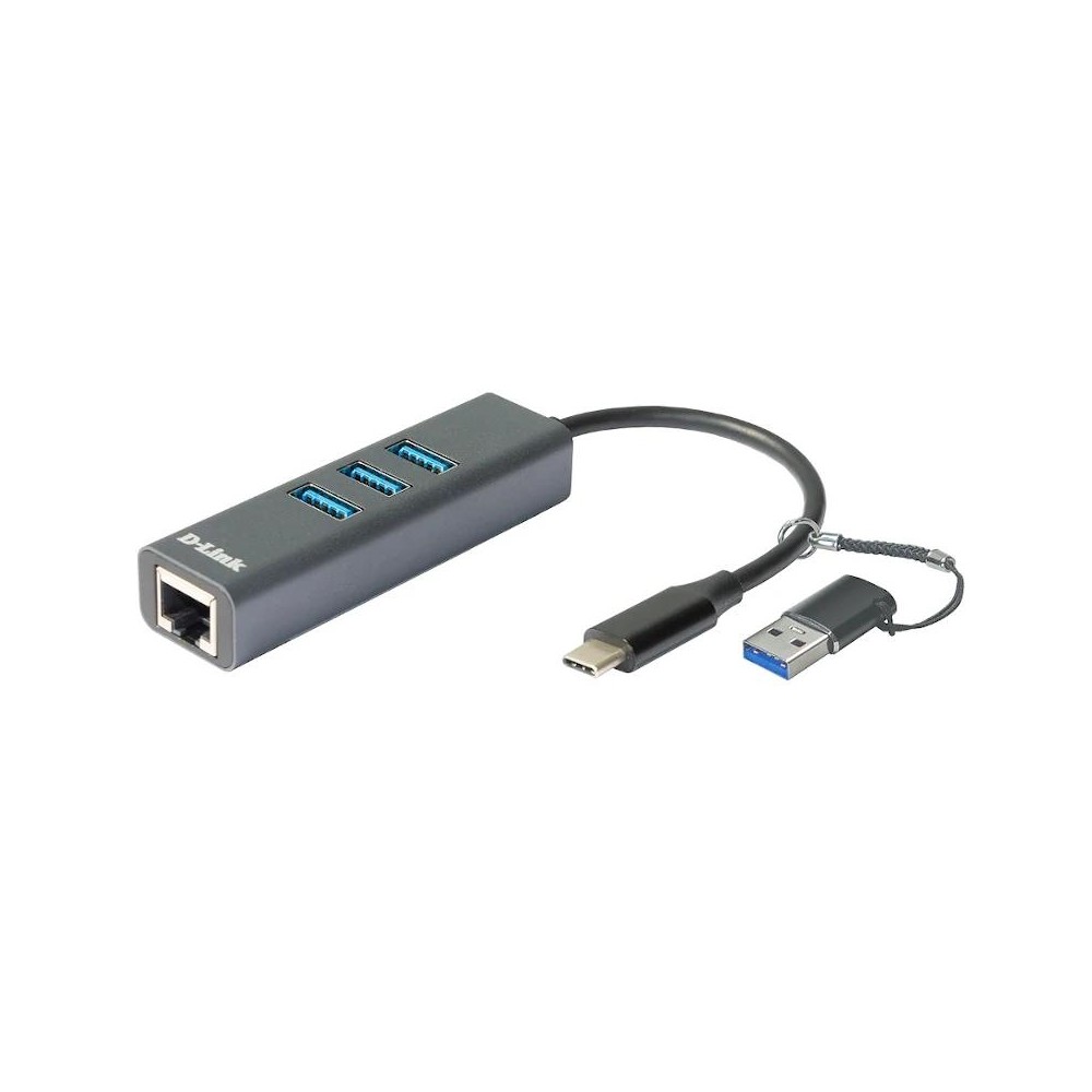 D Link DUB 2332 USB C USB GbE Adapter 3xUSB 30