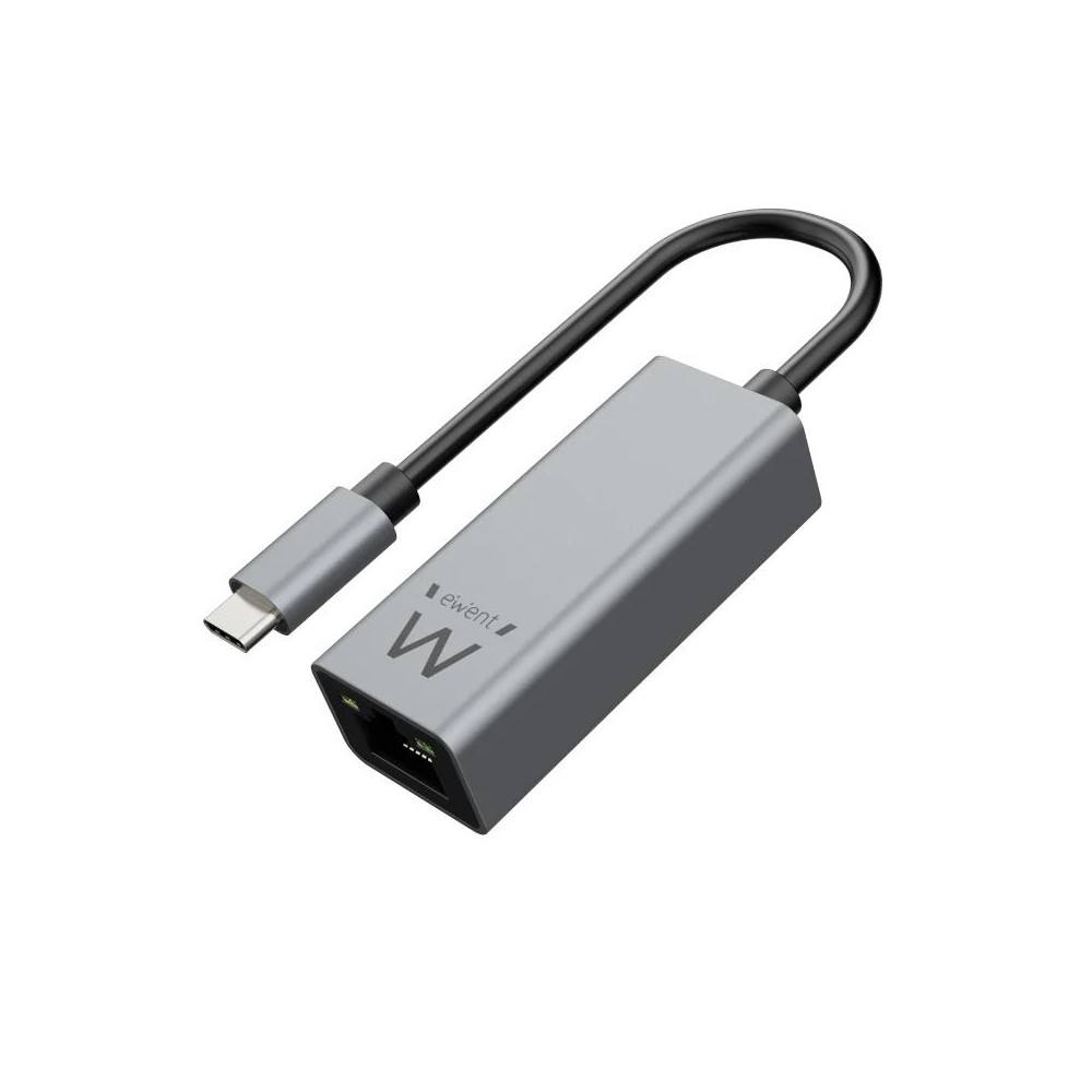 EWENT ADAPTADOR DE RED GIGABIT USB C ALUMINIO