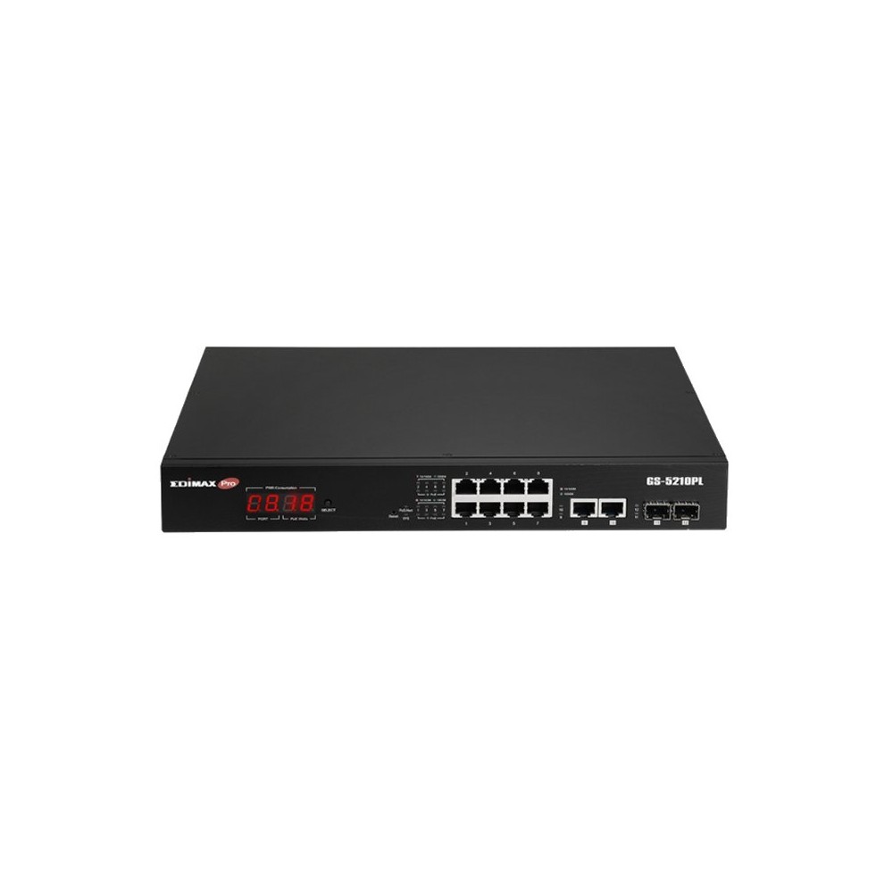 Edimax GS 5210PL Switch 10xGb PoE 2xSFP Surve