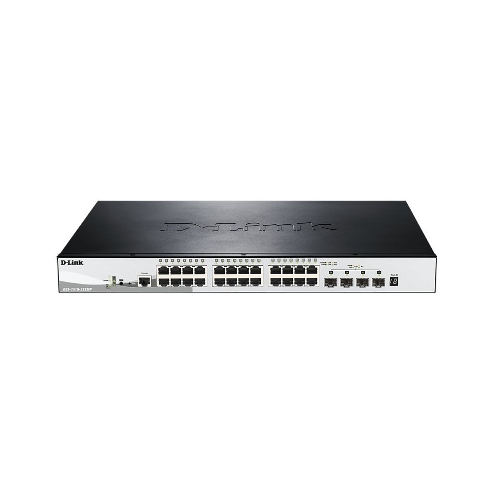 D Link DGS 1510 28XMP E Switch L2 24xGB PoE 4x10Gb