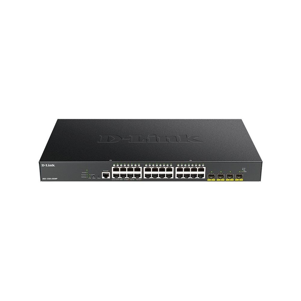 D Link DGS 1250 28XMP E Switch 24xGb PoE 4x10Gb