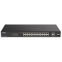 D Link DGS 1100 26MPV2 E Switch 24xPoE 2xSFP Comb