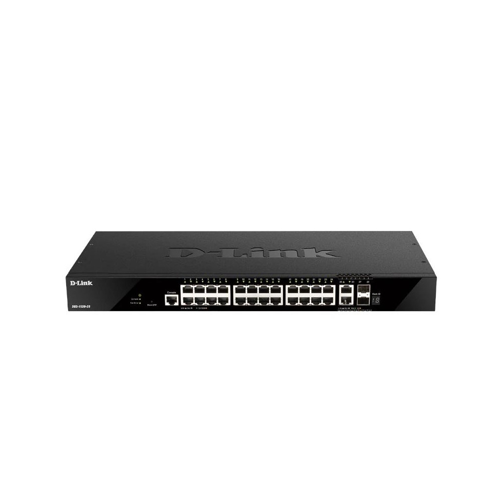 D Link DGS 1520 28 E Switch 24xGbE 2x10GbE 2xSFP