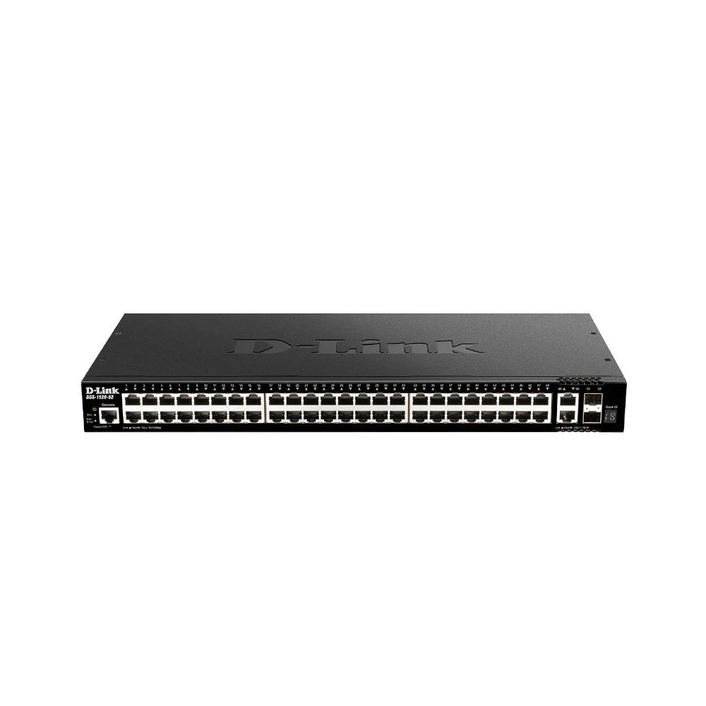 D Link DGS 1520 52 E Switch 48xGbE 2x10GbE 2xSFP