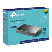 TP LINK TL SF1008P Switch 8x10 100Mbps 4xPoE Metal