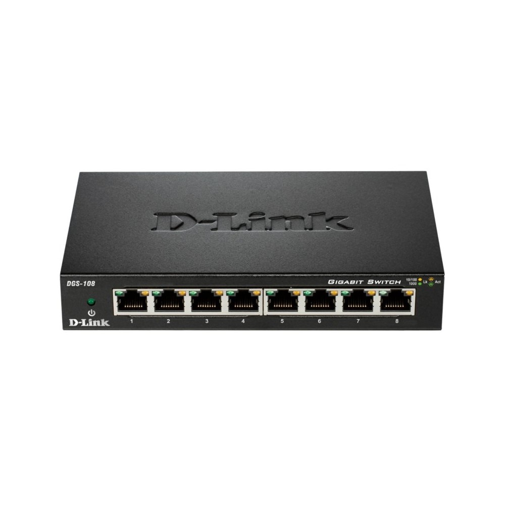 D Link DGS 108 Switch 8xGB Metal