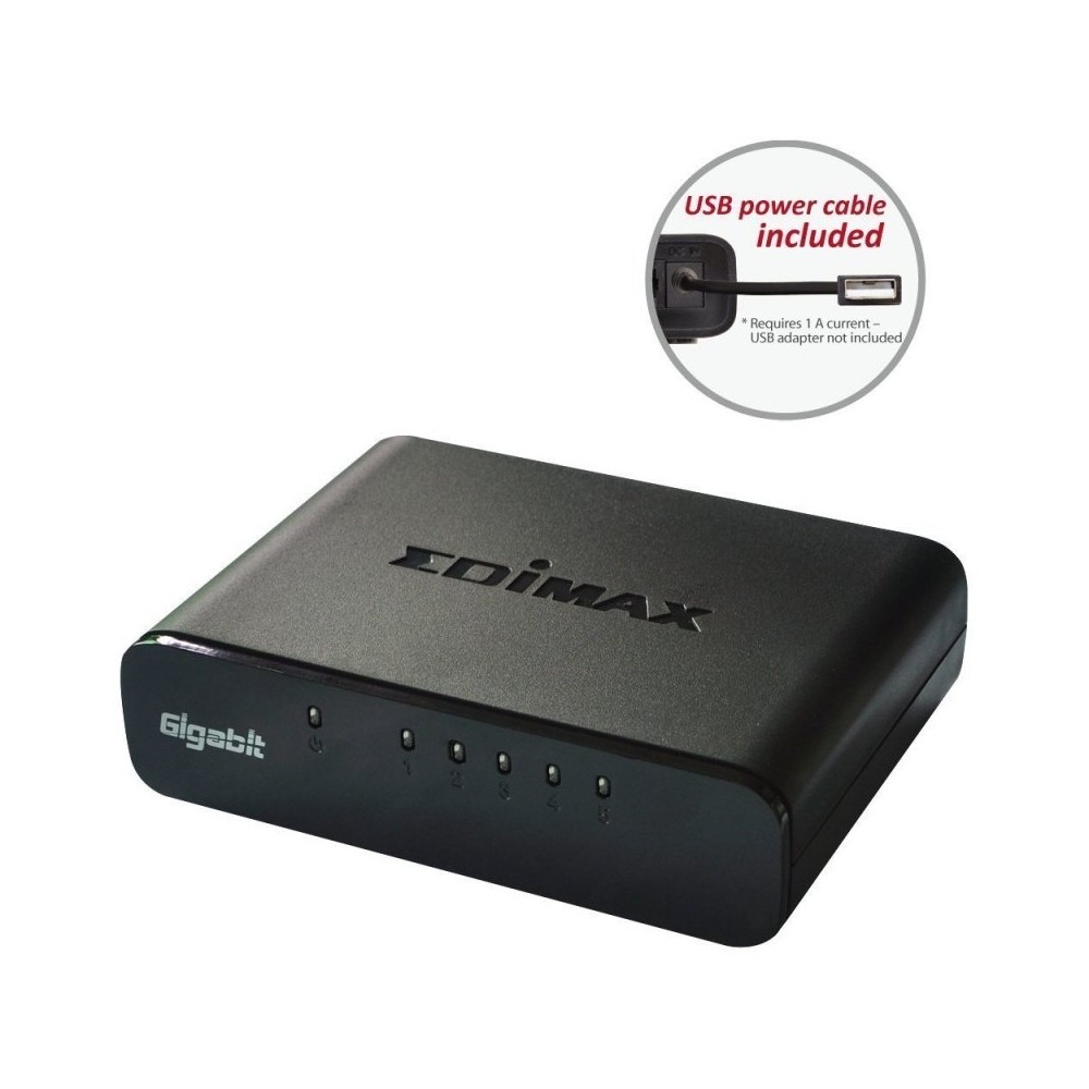 Edimax ES 5500G V3 Switch 5xGB Mini USB