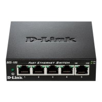 D Link DES 105 Switch 5x10 100Mbps Metal