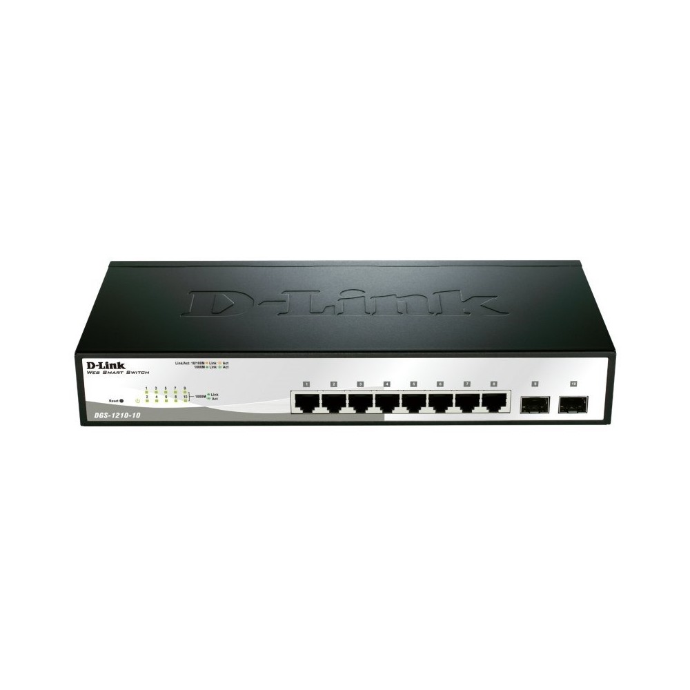 D Link DGS 1210 10 E Switch 8xGB 2xSFP