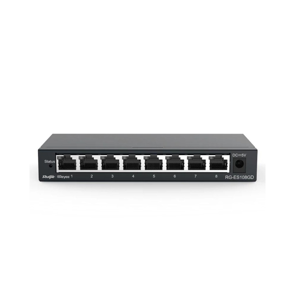 Ruijie Unmanaged Switch 8xGb RJ45 Steel Case