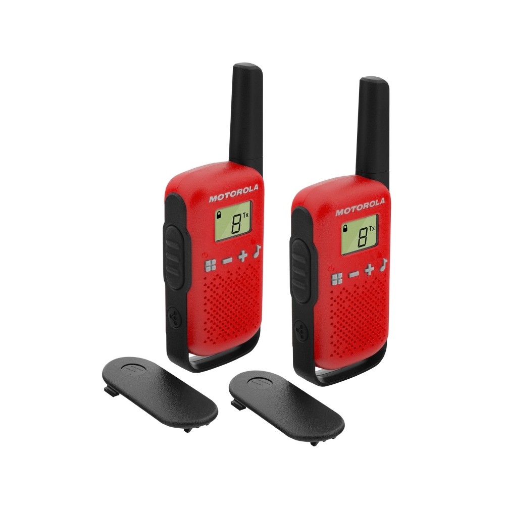 MOTOROLA T42 Walkie Talkie 4Km 16CH Rojo Duo