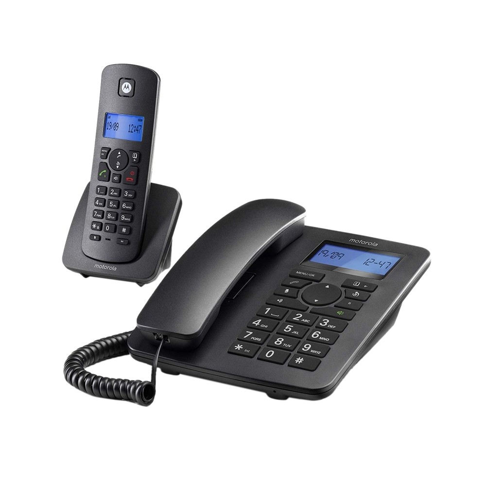 MOTOROLA C4201 Telefono Combo Fijo DECT Negro