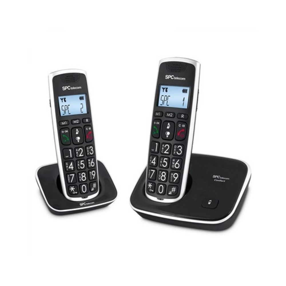 SPC 7609N Telefono DECT COMFORT KAISER DUO Negro