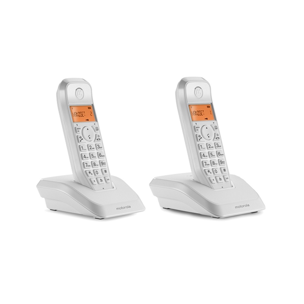 MOTOROLA S1202 Telefono DECT DUO Blanco