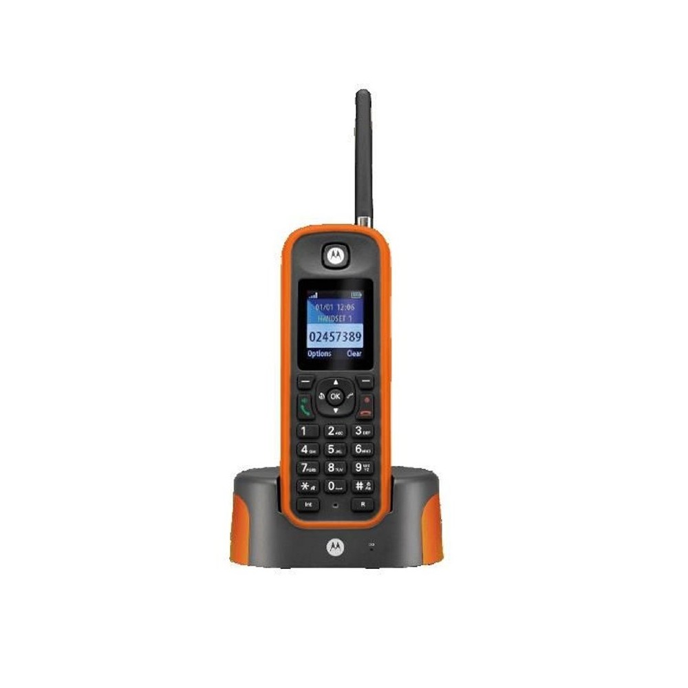 MOTOROLA O201 Telefono DECT Largo Alcance Naranja