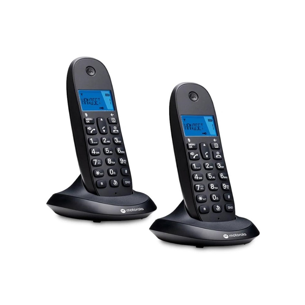 MOTOROLA C1002 CB Telefono DECT Negro Duo