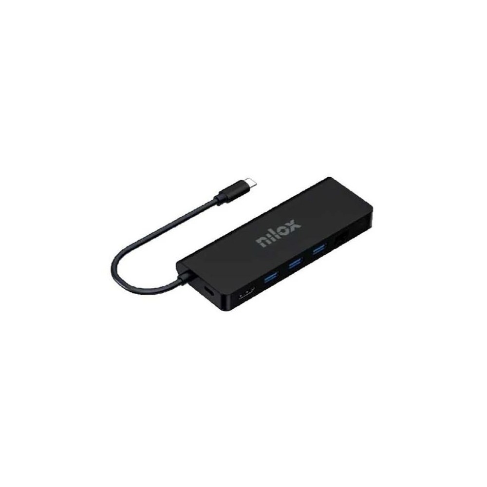 Nilox Dock Usb c 8 en 1 Negro