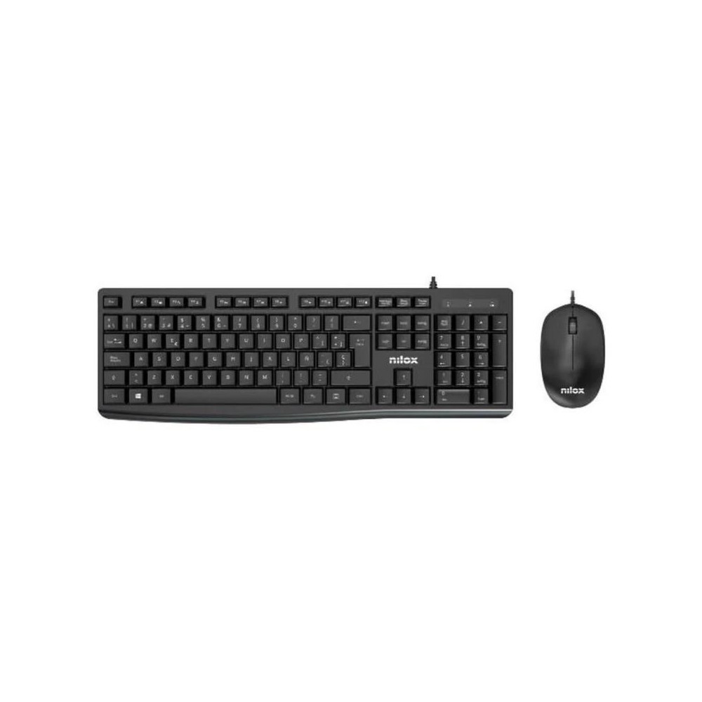 Nilox Teclado y raton Usb NXKME0012 Negro