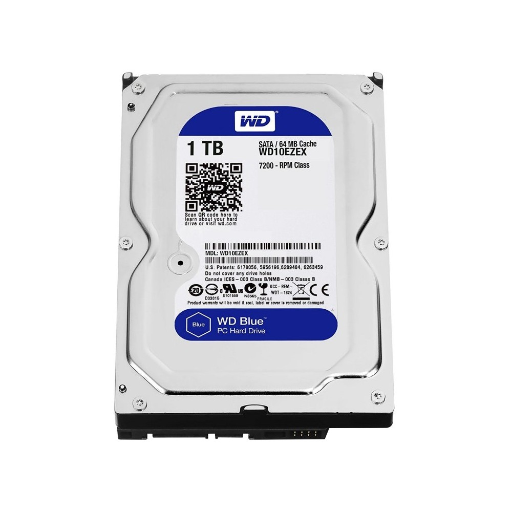 Western Digital WD10EZEX 1TB SATA3 64MB Blue 7200r