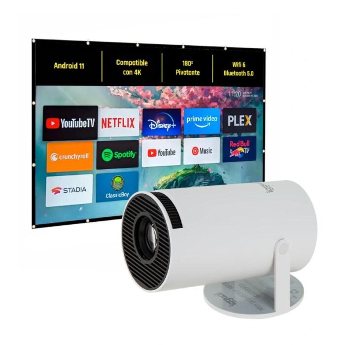 iggual Pack mini proyector + pantalla 100" plegabl - Imagen 3