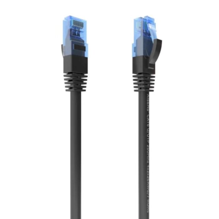 Aisens Cable RJ45 CAT.6 UTP AWG26 CCA Negro 30cm - Imagen 1