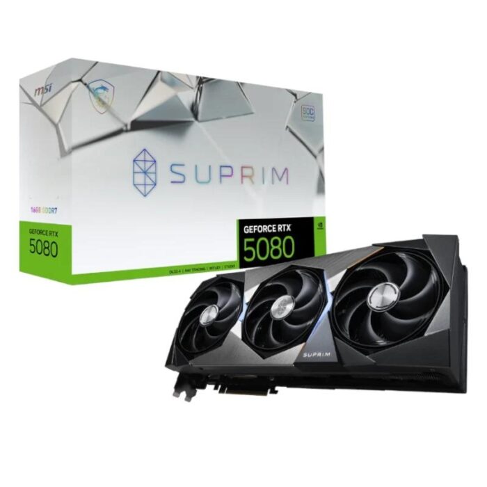 MSI VGA NVIDIA RTX 5080 GAMING SUPRIM 16GB DDR7 - Imagen 1