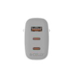 Celly Cargador Gan 1Usb 2Usb-C 65w WH - Imagen 3