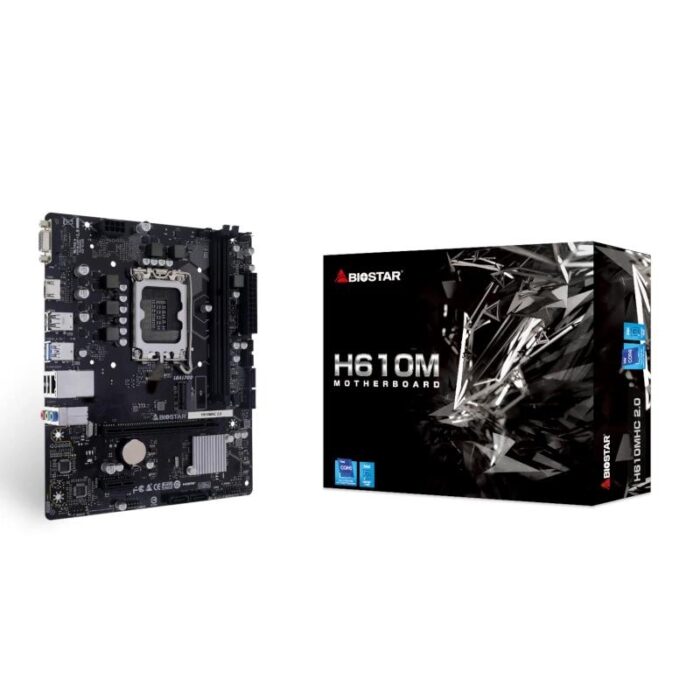 Biostar Placa Base H610MHC 2.0 DDR4 mATX LGA1700 - Imagen 1