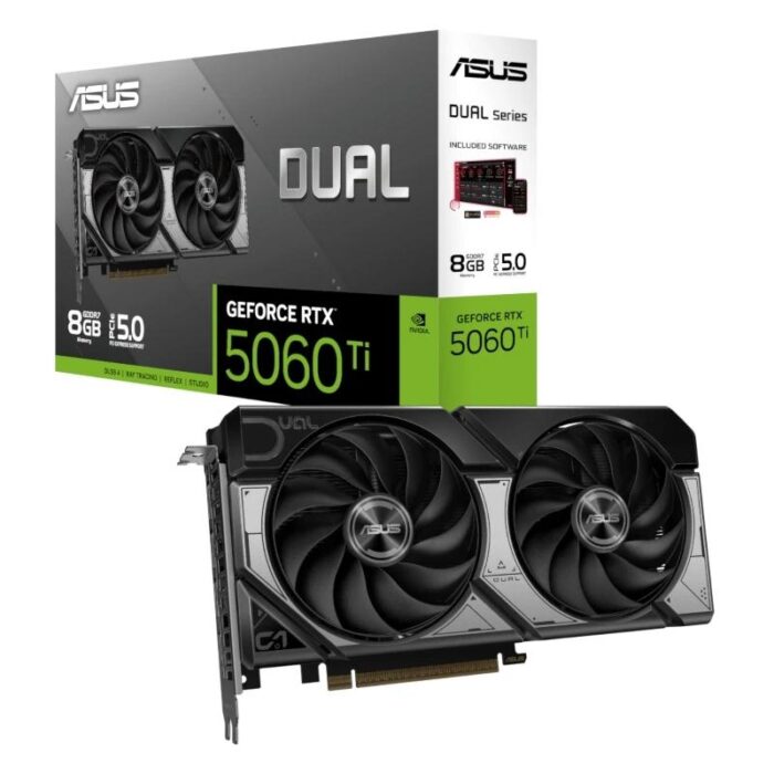 ASUS VGA NVIDIA DUAL RTX 5060 TI 8G DDR7 - Imagen 1
