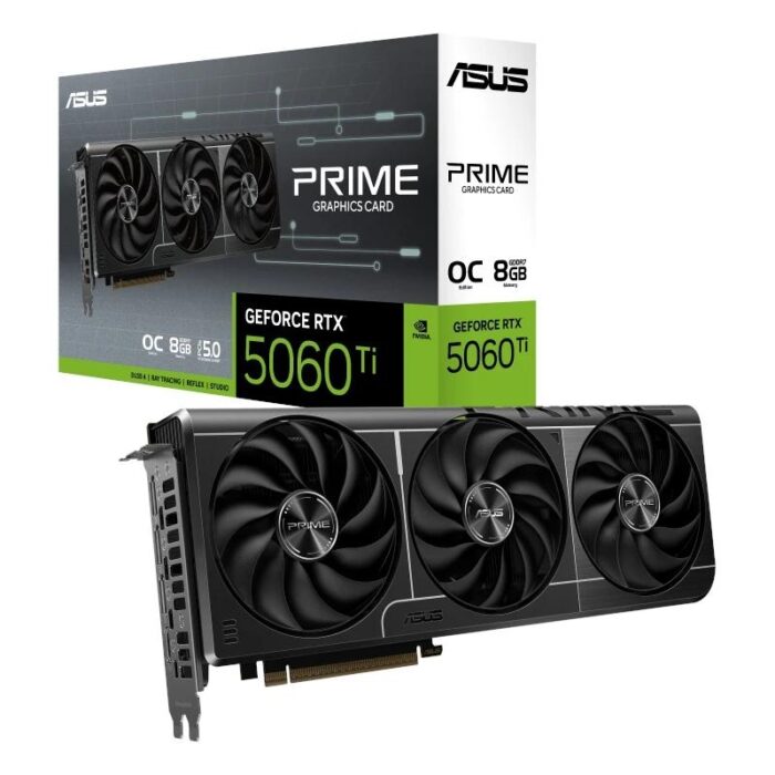 ASUS VGA NVIDIA PRIME RTX 5060 TI O8GB DDR7 - Imagen 1