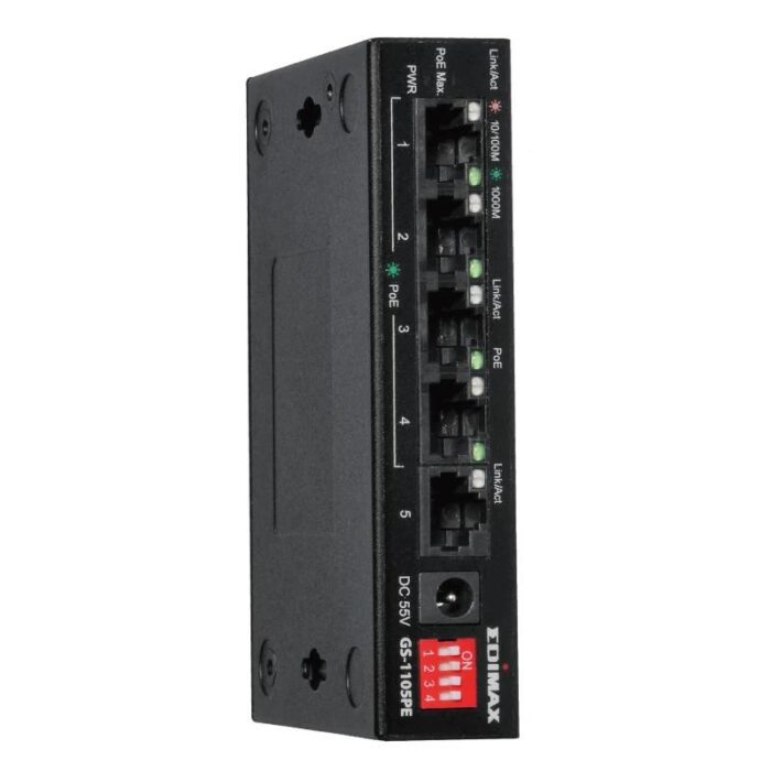 Edimax GS-1105PE Swithc 5xGbE (4PoE+) LR - Imagen 3
