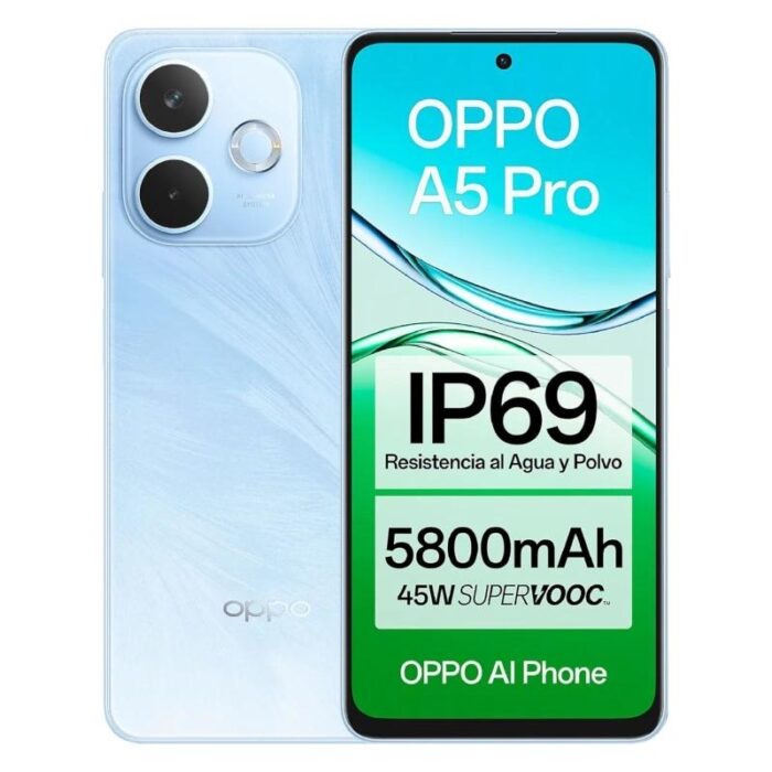 OPPO A5 Pro 6.67" HD+ 256GB 8(+8)GB Feather Blue - Imagen 1