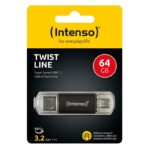 Intenso Twist Line Lápiz USB 3.2  A+C 256Gb - Imagen 2