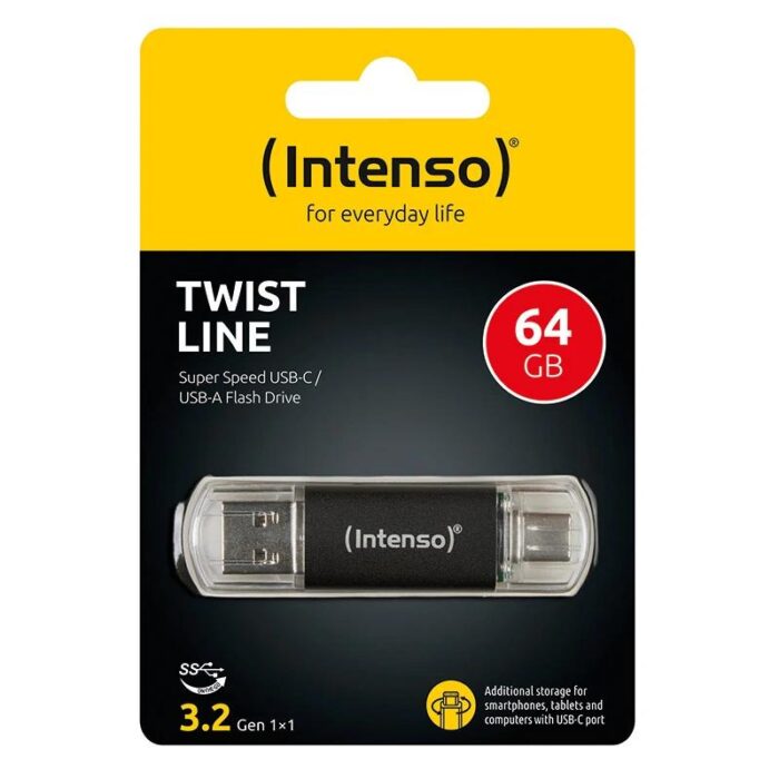 Intenso Twist Line Lápiz USB 3.2  A+C 256Gb - Imagen 2