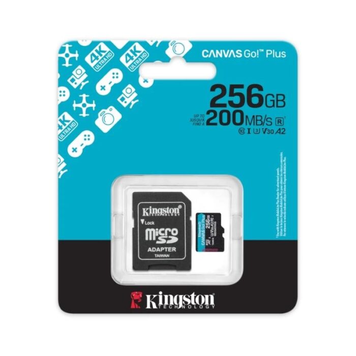 Kingston microSD Canvas Go! Plus 4 256GB 200 MB-s - Imagen 1