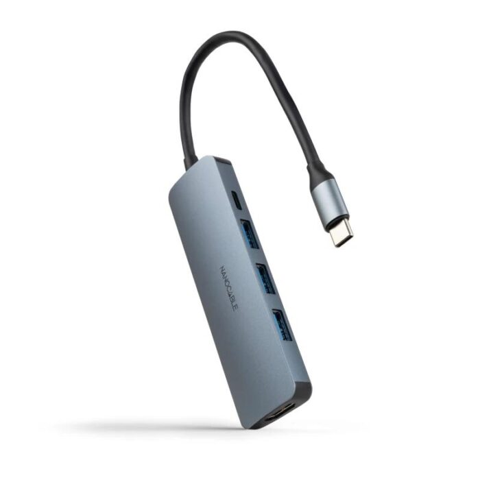 Nanocable Hub USB-C 3xUSB-A+HDMI+USB-C PD - Imagen 1