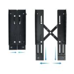 Tooq Soporte para CPU de suelo con ruedas negro - Imagen 2