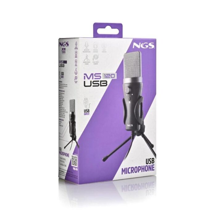 NGS Micrófono PC Usb con soporte tripode - Imagen 4