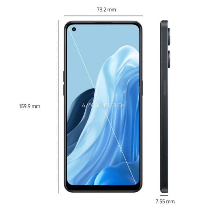 OPPO Reno 8 Lite 6.43" FHD+ 128GB 8GB Black - Imagen 2