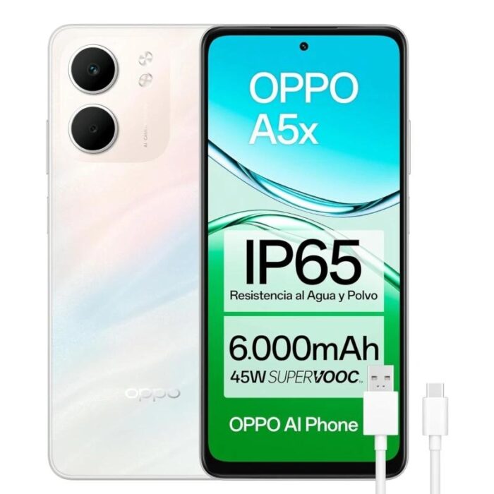 OPPO A5X 6.67" HD+ 4Gb 128Gb Laser White - Imagen 1